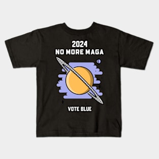 2024 No More MAGA, Vote Blue Kids T-Shirt